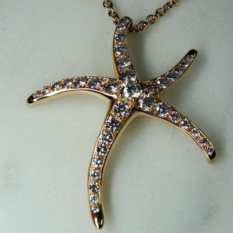 Collier “Étoile de mer” | Fabrication sur-mesure de bijoux à Bourgueil (37)